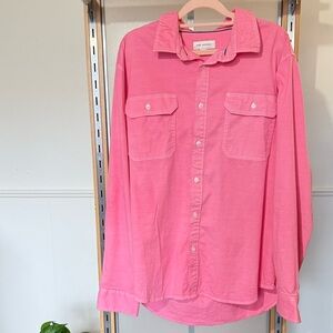 Pink Button-Up Shirt by Free People